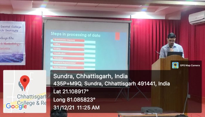 Research Methodology and Biostatics workshop  2021-22